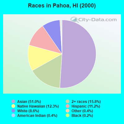 Races in Pahoa, HI (2000)