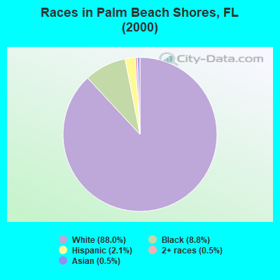 Races in Palm Beach Shores, FL (2000)