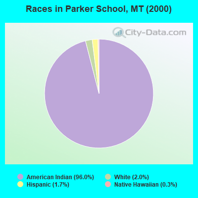 Races in Parker School, MT (2000)