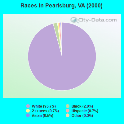 Races in Pearisburg, VA (2000)