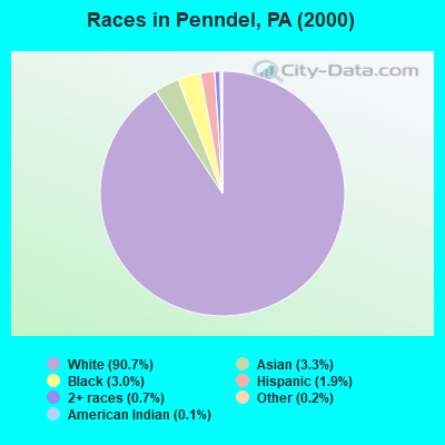 Races in Penndel, PA (2000)