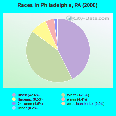 Races in Philadelphia, PA (2000)