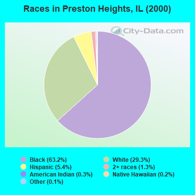 Races in Preston Heights, IL (2000)