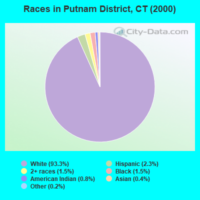 Races in Putnam District, CT (2000)