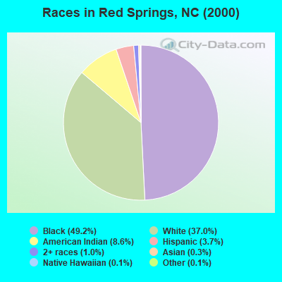 Races in Red Springs, NC (2000)