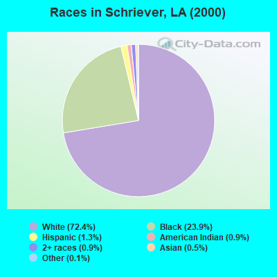 Races in Schriever, LA (2000)
