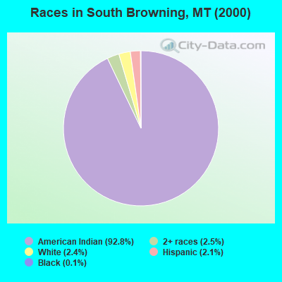 Races in South Browning, MT (2000)