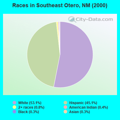 Races in Southeast Otero, NM (2000)
