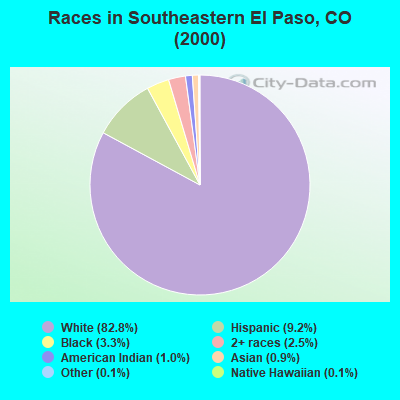 Races in Southeastern El Paso, CO (2000)