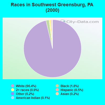 Races in Southwest Greensburg, PA (2000)