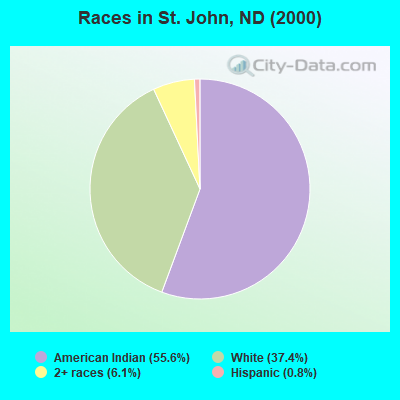 Races in St. John, ND (2000)