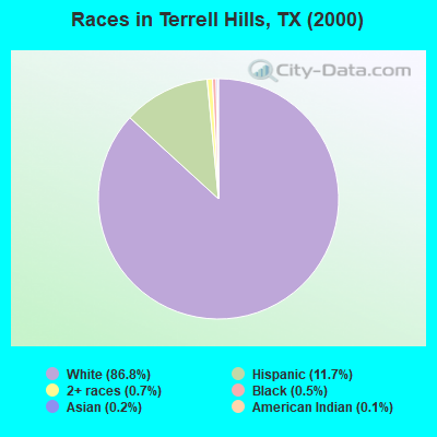 Races in Terrell Hills, TX (2000)
