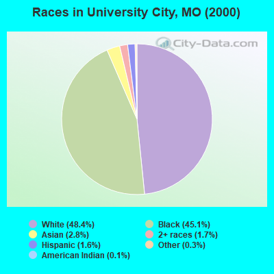 Races in University City, MO (2000)
