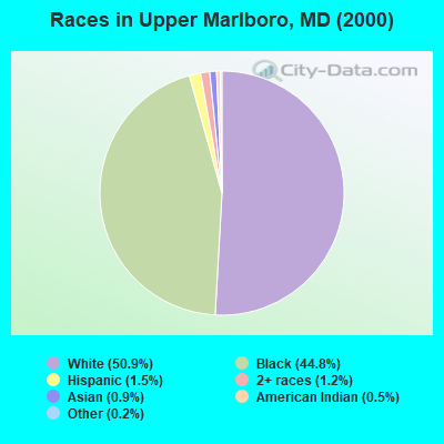 Races in Upper Marlboro, MD (2000)
