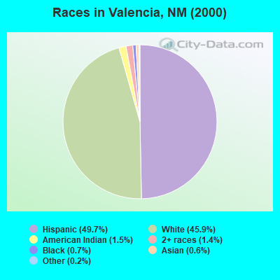 Races in Valencia, NM (2000)