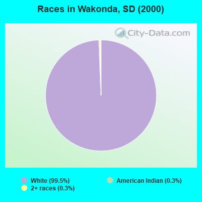 Races in Wakonda, SD (2000)