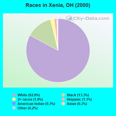 Races in Xenia, OH (2000)