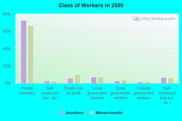 Class of Workers in 2000