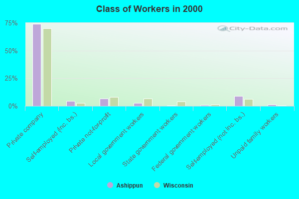 Class of Workers in 2000