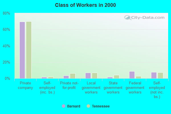 Class of Workers in 2000