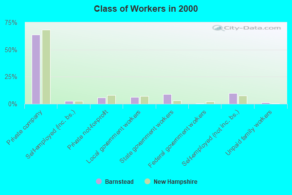 Class of Workers in 2000