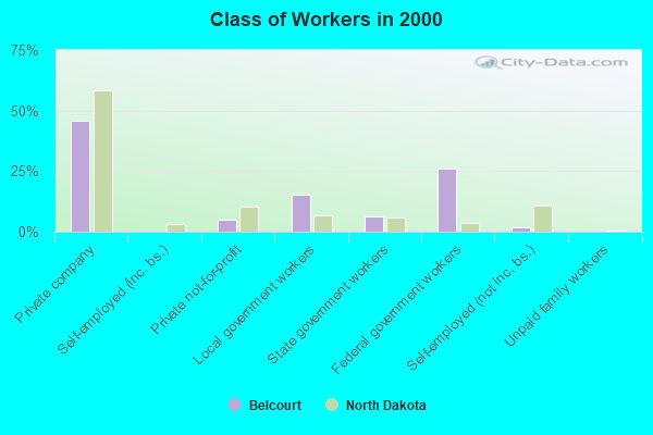 Class of Workers in 2000