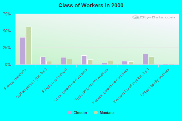 Class of Workers in 2000