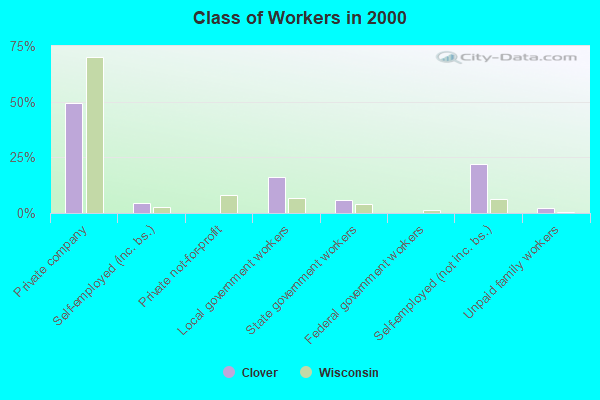 Class of Workers in 2000