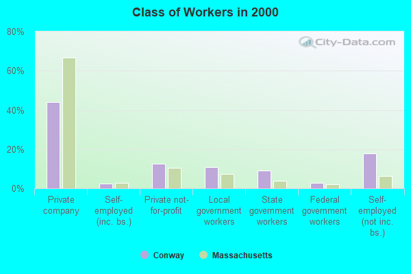 Class of Workers in 2000