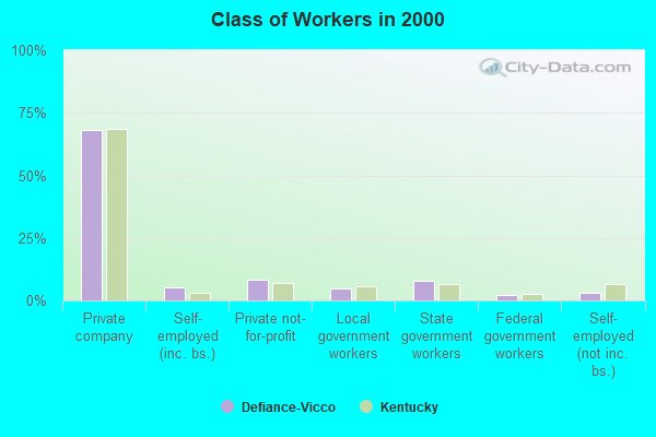 Class of Workers in 2000