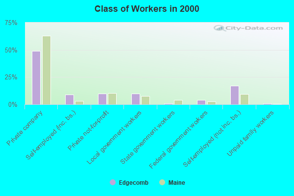 Class of Workers in 2000