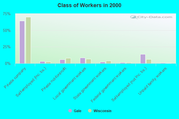 Class of Workers in 2000