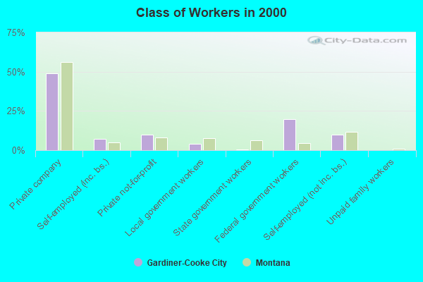 Class of Workers in 2000