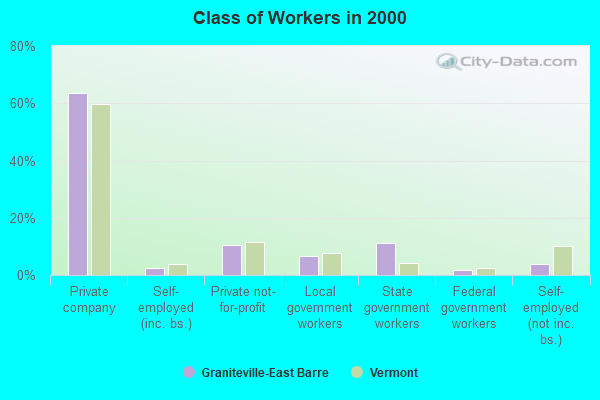 Class of Workers in 2000