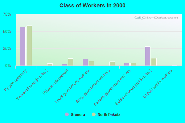 Class of Workers in 2000