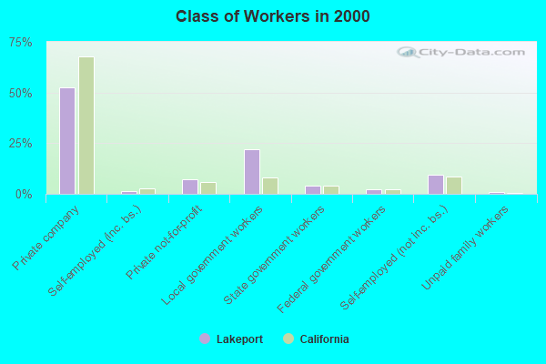 Class of Workers in 2000