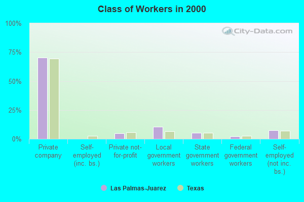 Class of Workers in 2000