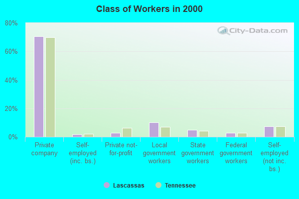 Class of Workers in 2000