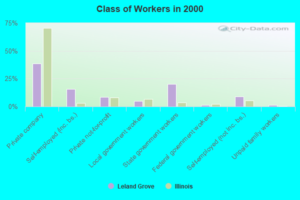 Class of Workers in 2000