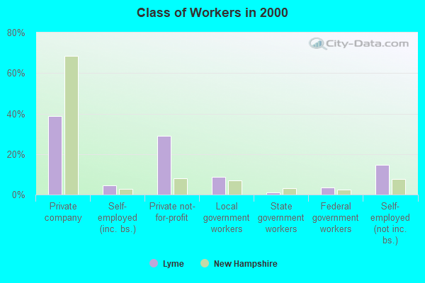 Class of Workers in 2000