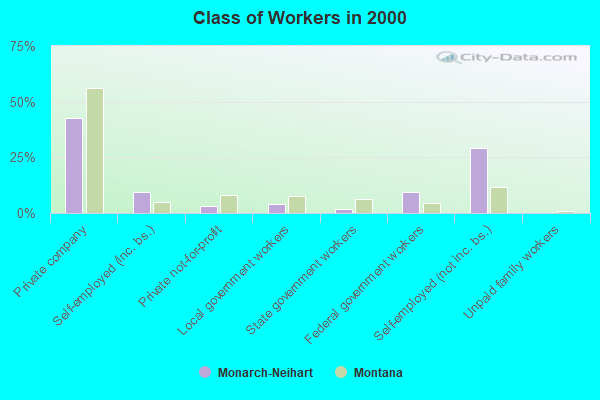 Class of Workers in 2000