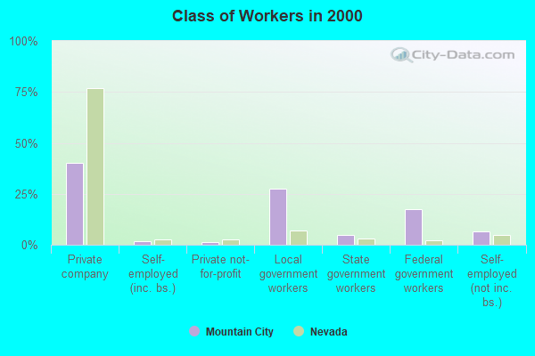 Class of Workers in 2000