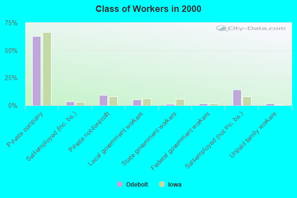 Class of Workers in 2000