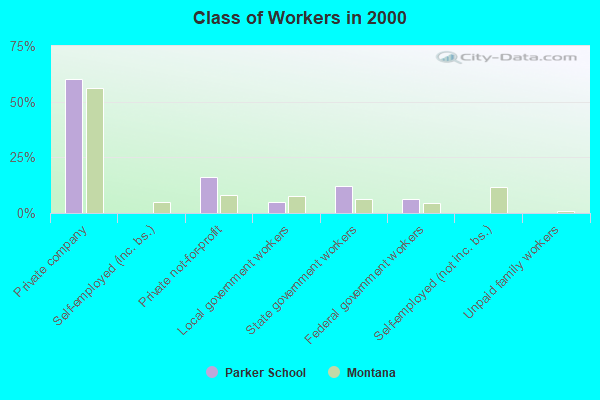 Class of Workers in 2000