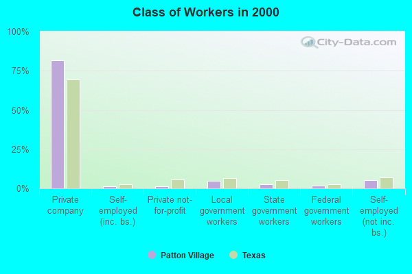 Class of Workers in 2000