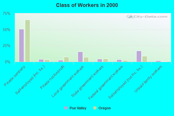 Class of Workers in 2000