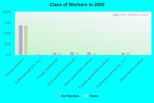 Class of Workers in 2000