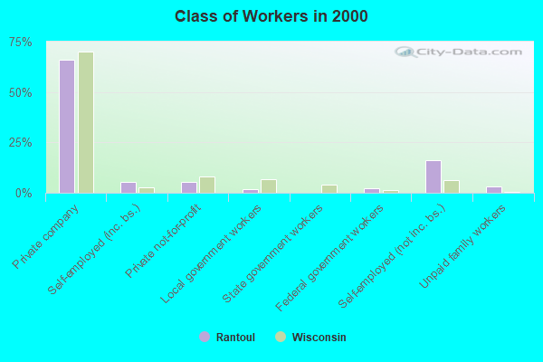 Class of Workers in 2000