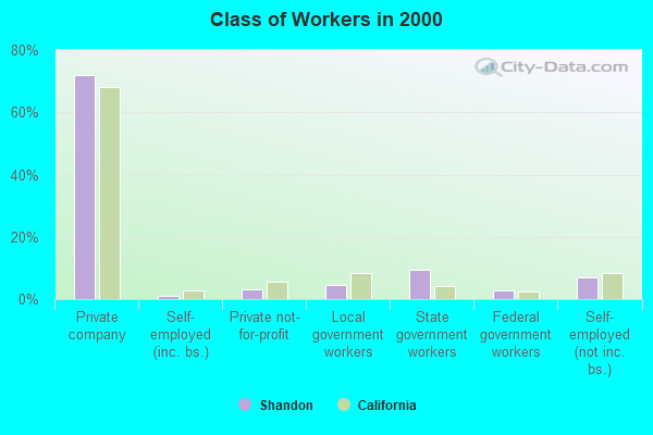 Class of Workers in 2000