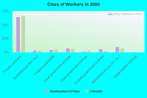 Class of Workers in 2000